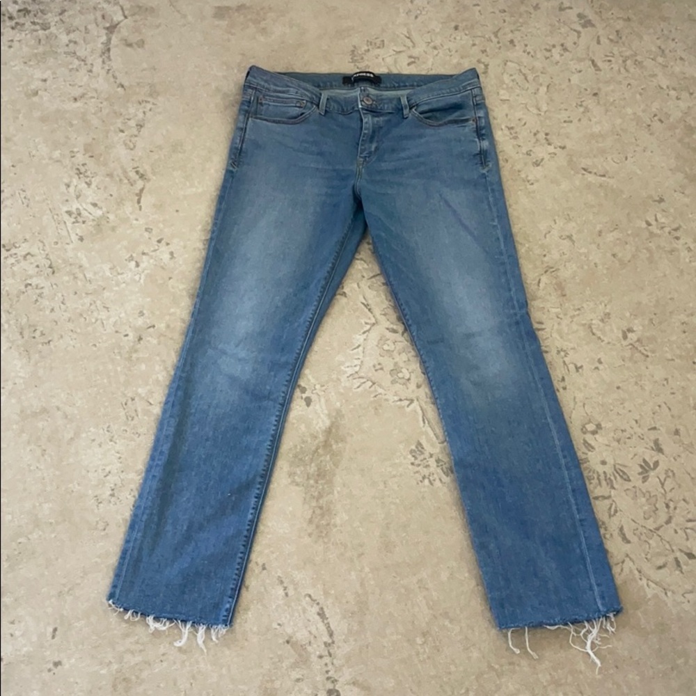 Express cropped skinny jeans